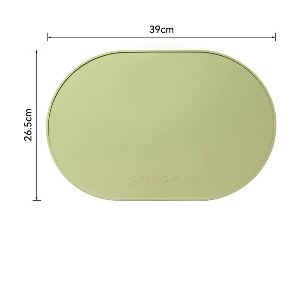 Sets de table en silicone, résistants à la chaleur, réutilisables, portables, imperméables, anti-tac