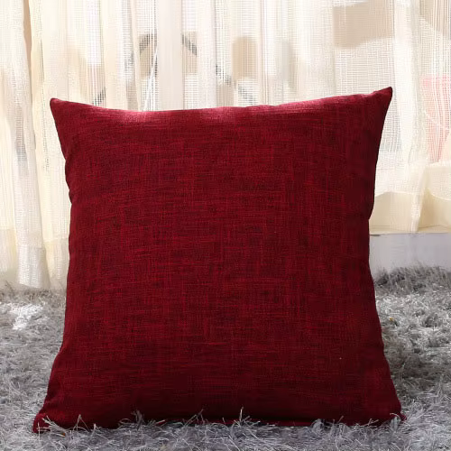Taie d'oreiller décoration de la maison Salon housse de coussin 50X50 taie d'oreiller solide avec fe