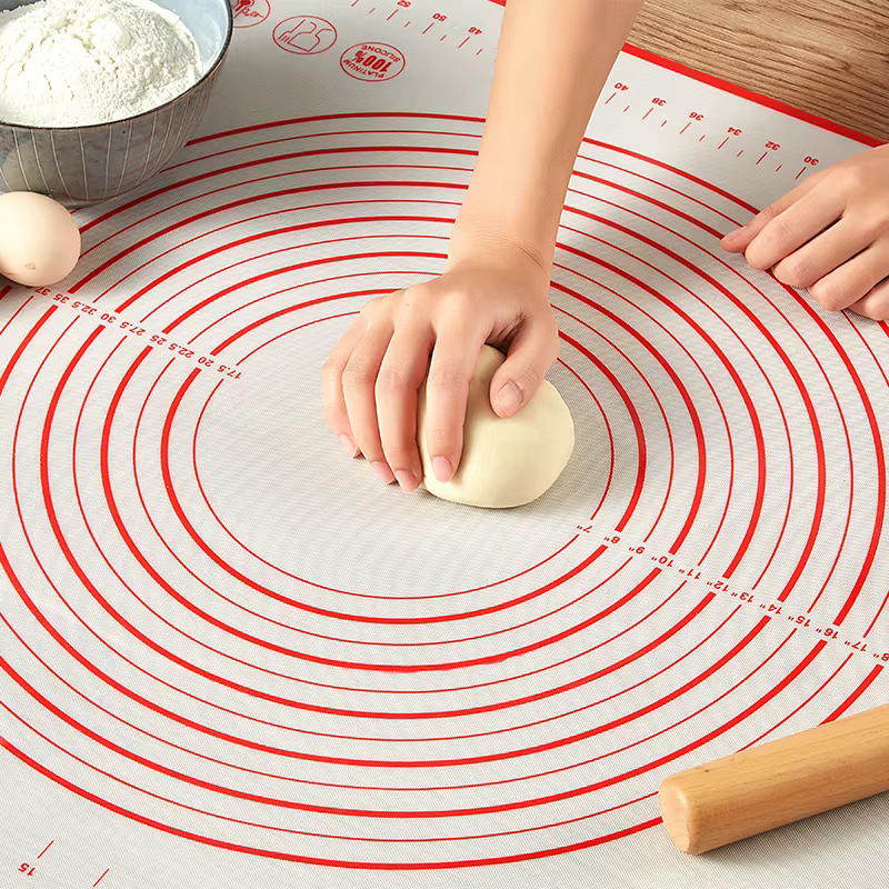 Tapis de cuisine en silicone antidérapant 50x60cm, tapis de cuisson extra large, tapis de travail po
