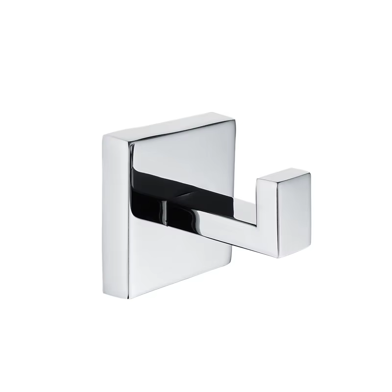 Ensemble de matériel de salle de bains en acier inoxydable chromé miroir, porte-serviettes poli, por