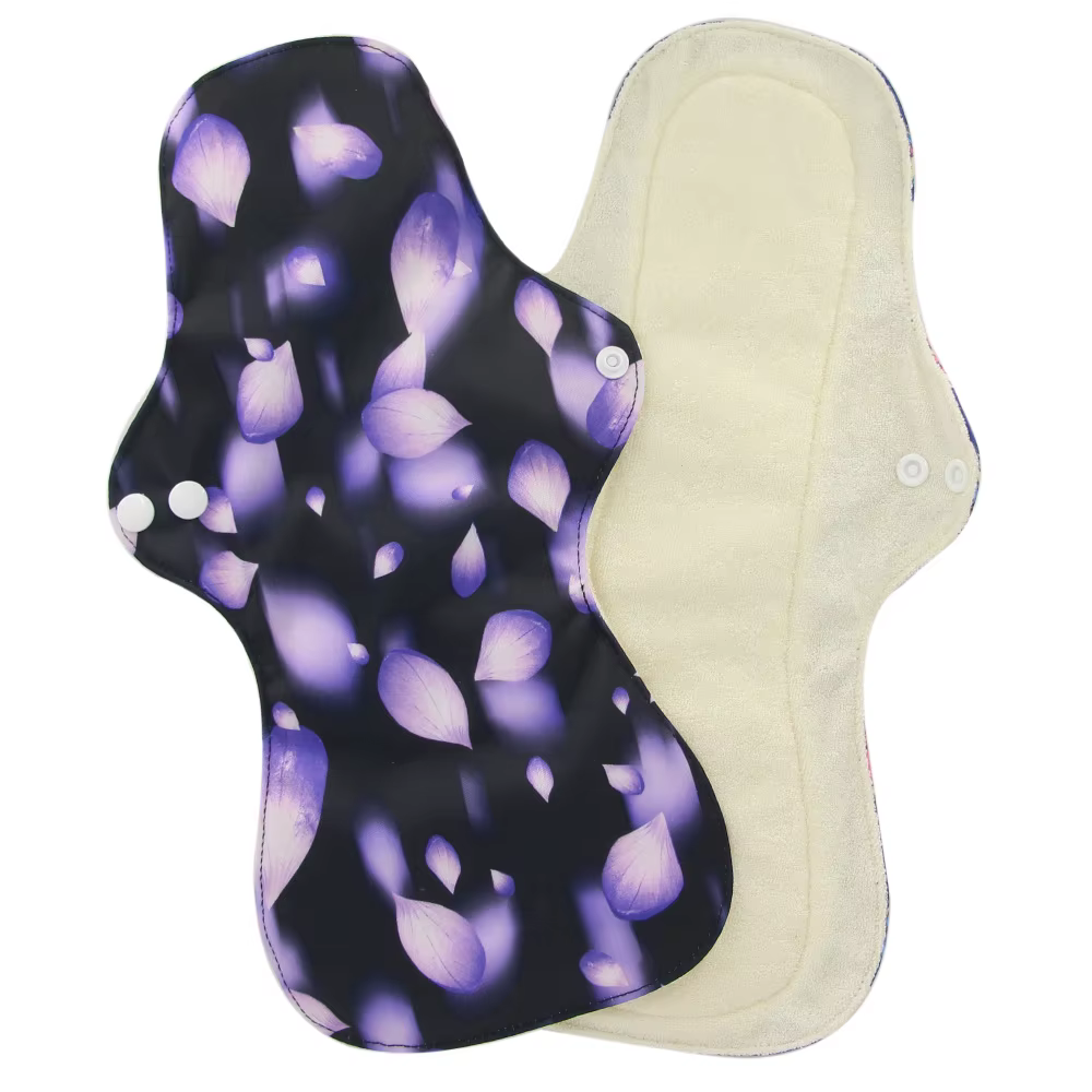 Serviettes hygiéniques réutilisables pour femmes, serviettes menstruelles, respirantes, anti-fuite, 