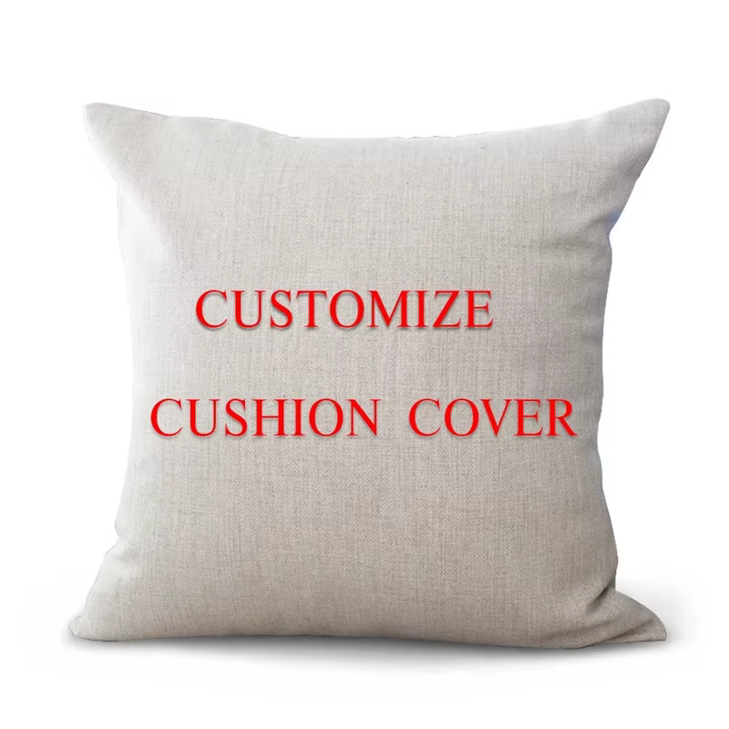Housse de coussin décorative personnalisée, taie d'oreiller imprimée de votre Photo sur le canapé, c