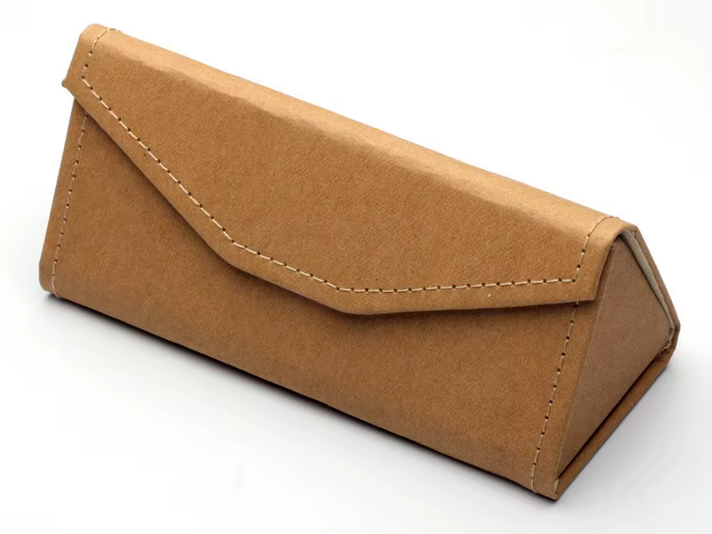 LONSY – étui à lunettes étanche en cuir, boîte à lunettes de soleil triangulaire pliante, sac, acces