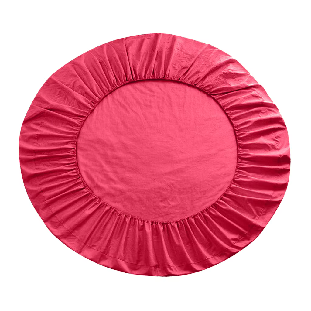 Draps de Lit Ronds en Coton Pur, Extra Doux, Couvre-Lit Respirant, 86 Pouces de Diamètre, pour Hôtel