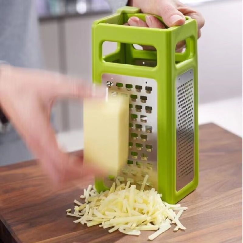 Râpe pliante en acier pour cuisine, râpe à fromage et à citron, rangement facile, quatre lames