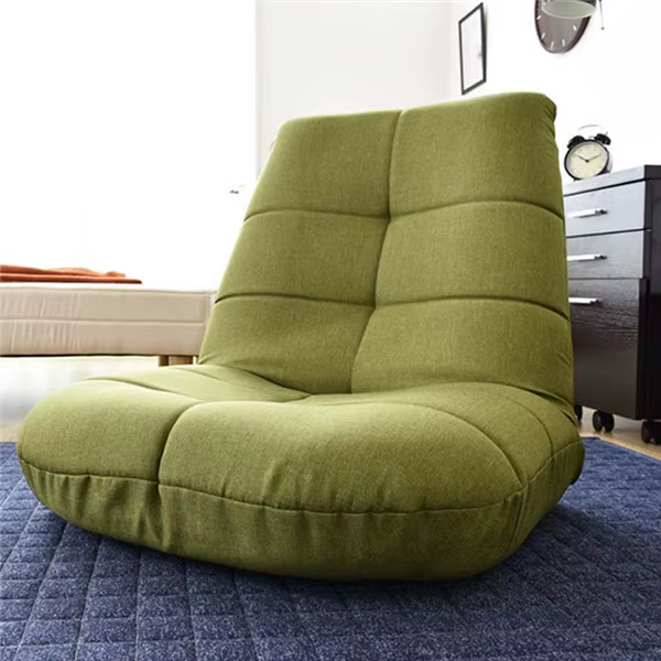Chaise de loisirs japonaise pliable et réglable, rembourrage en tissu lin, meubles de salon, chaise 