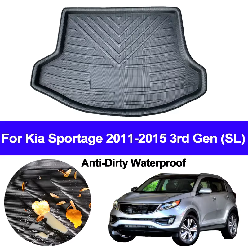 Plateau de doublure de chargement de coffre arrière, tapis de sol pour bagages, tapis pour Kia Sport