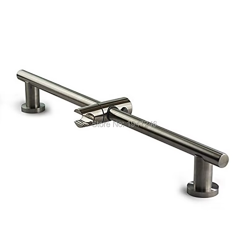 Barre coulissante de salle de bain moderne avec support de pomme de douche réglable 26 pouces, monta