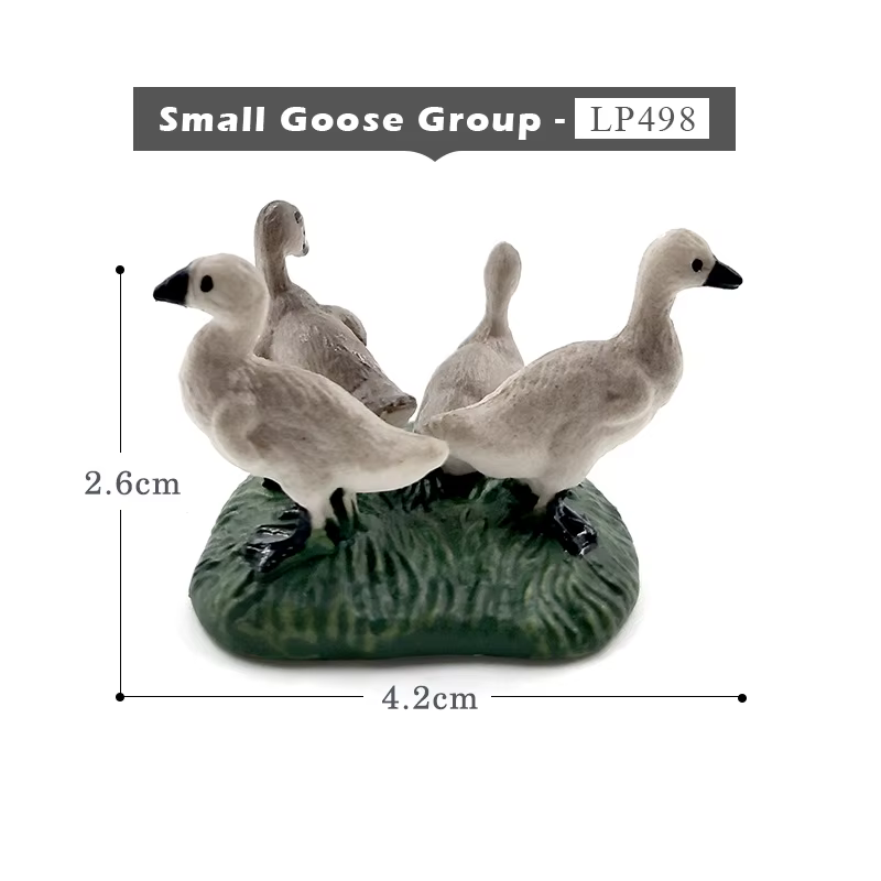 Figurines d'animaux de ferme (poulet, canard, oie) pour simulation, figurines de bonsaï, accessoires