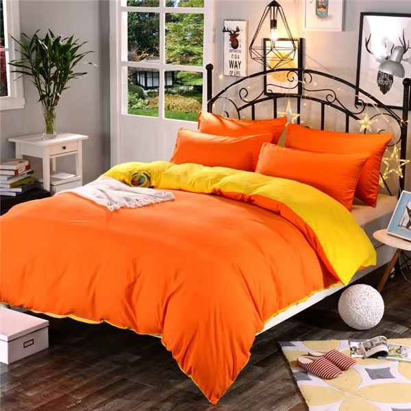 Housse de couette en tissu de cryptage super doux, couleur unie de haute qualité, une variété de spé
