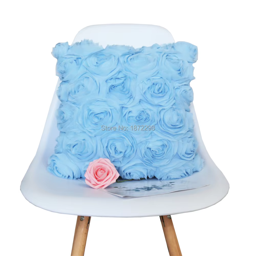 Sur Mesure 30x45cm 35x50cm 40x60cm 70x70cm En Mousseline De Soie Broderie + Rayonne Deux Couches Jus