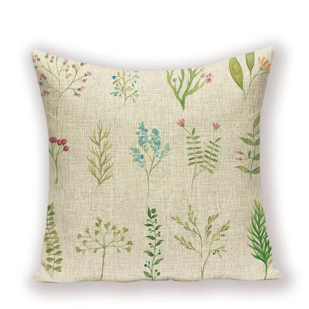 Juste de coussin de décoration nordique, taie d'oreiller de printemps, taie d'oreiller de jet de fle