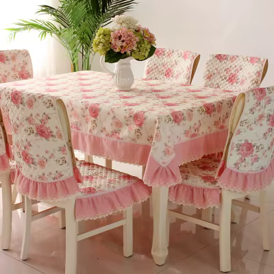Nappe de Table pastorale de mode de luxe avec dentelle coton style européen rectangulaire 3 styles n
