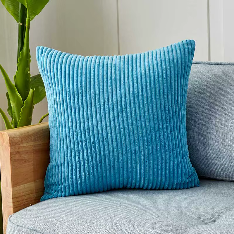 26 couleurs jeter taie d'oreiller velours Housse De Coussin pour salon canapé 45*45 bleu décoration 
