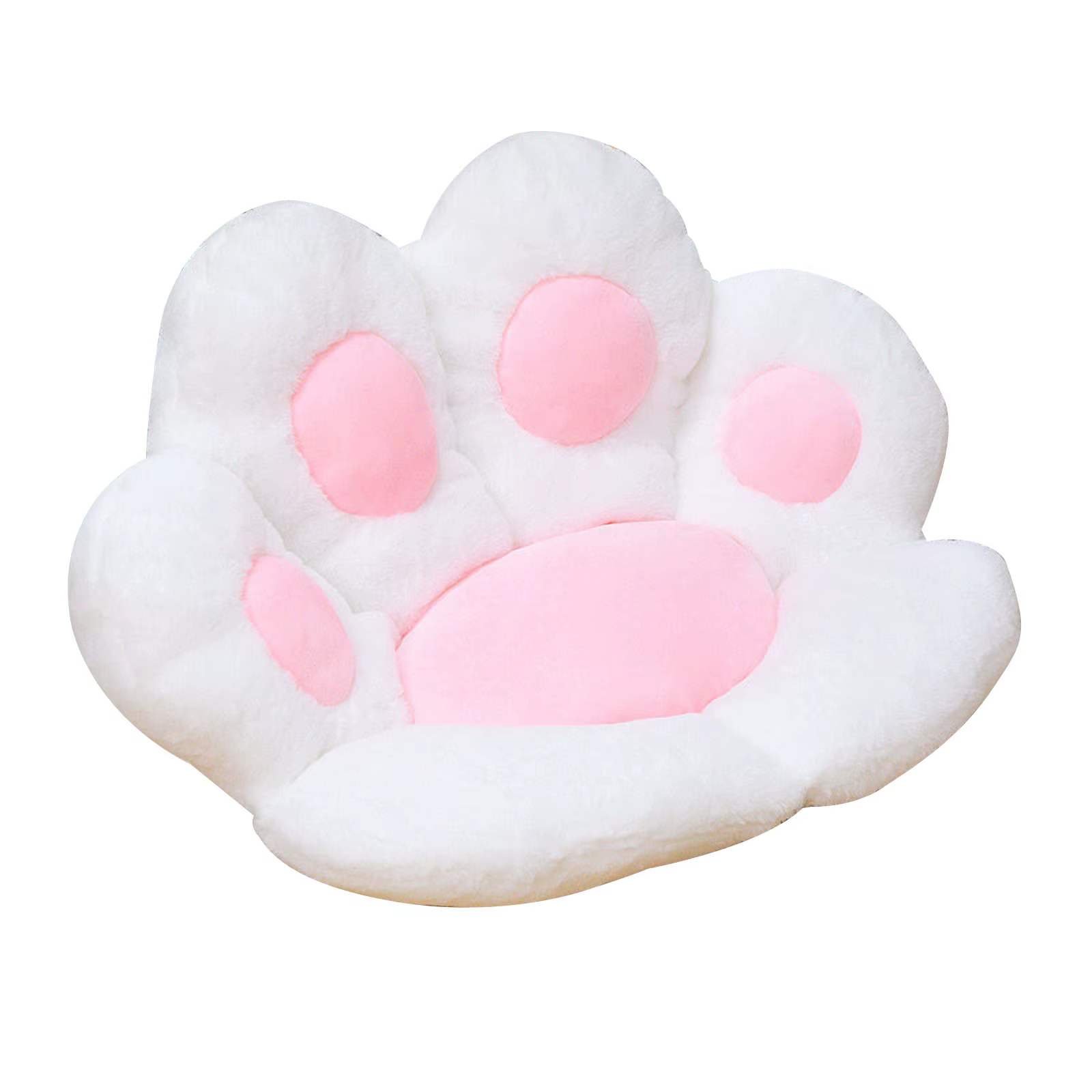 Coussin de dossier de patte de chat mignon, coussins de chaise en peluche, coussins de siège pour la