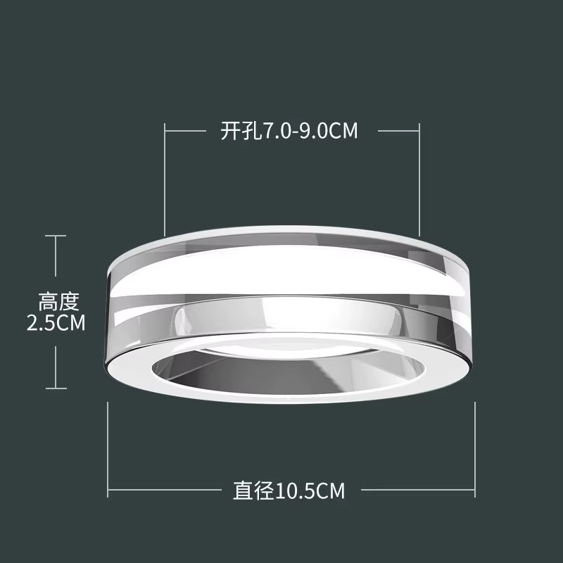 Salon LED lumières cristal projecteur intégré porche couloir plafonniers chambre salle de bain cuisi