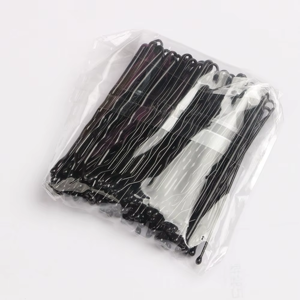 Épingles à cheveux pour femmes, 4 couleurs, 5cm, 50 pièces, pinces à cheveux bouclées, accessoires d