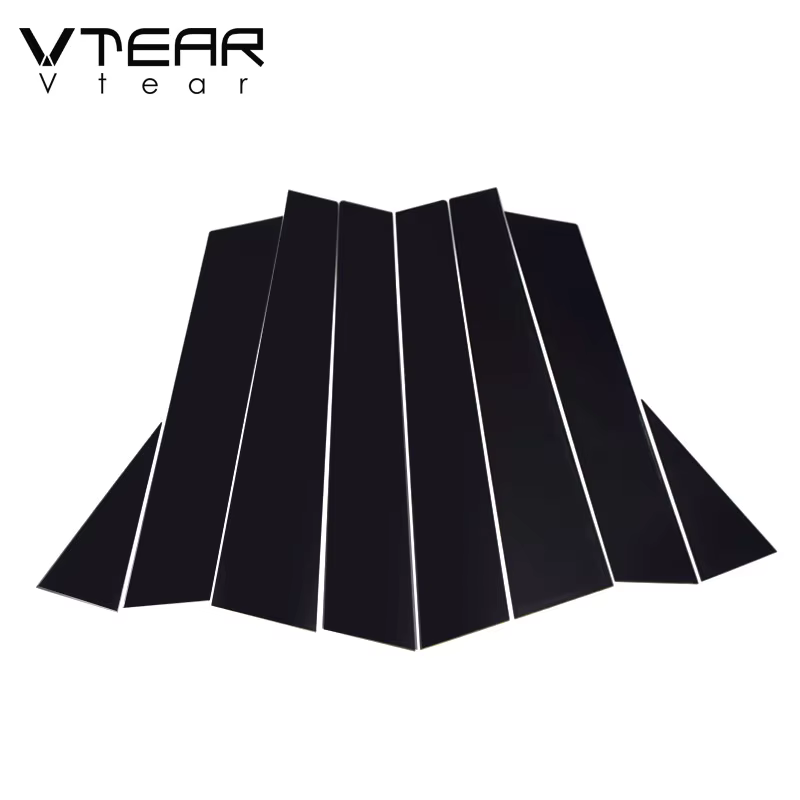 Vtaer – autocollant de pilier central pour fenêtre, accessoires de garniture de voiture, pièces de d