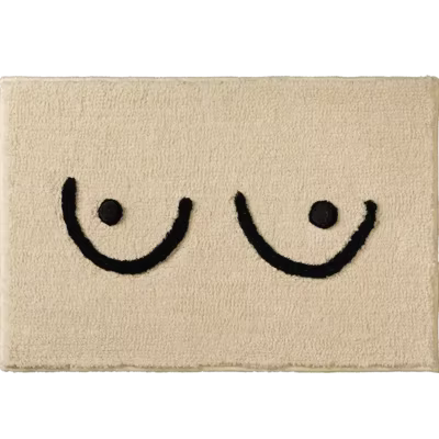Tapis de porte de sol d'entrée moelleux, lettres amusantes, Bathvirus, coussin antidérapant, esthéti