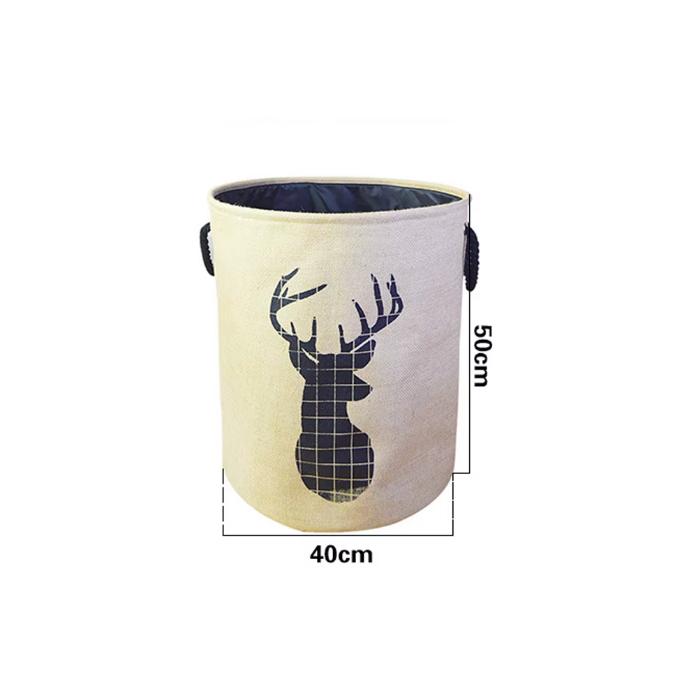 Mir à linge 80L avec Foy, panier décoratif pour salon, panier de rangement tissé pour couvertures, C