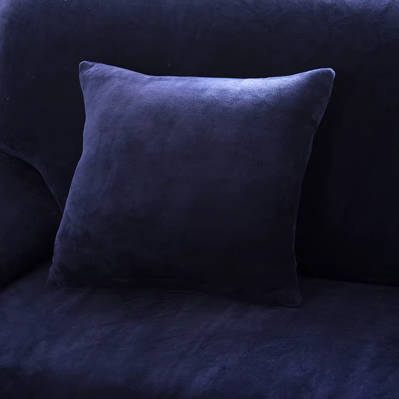Housse de coussin en peluche 45x45cm