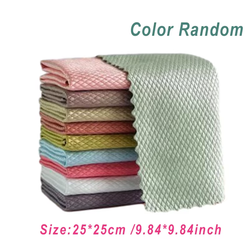 Serviette de nettoyage de verre efficace, chiffon de nettoyage miroir, serviettes de cuisine absorba