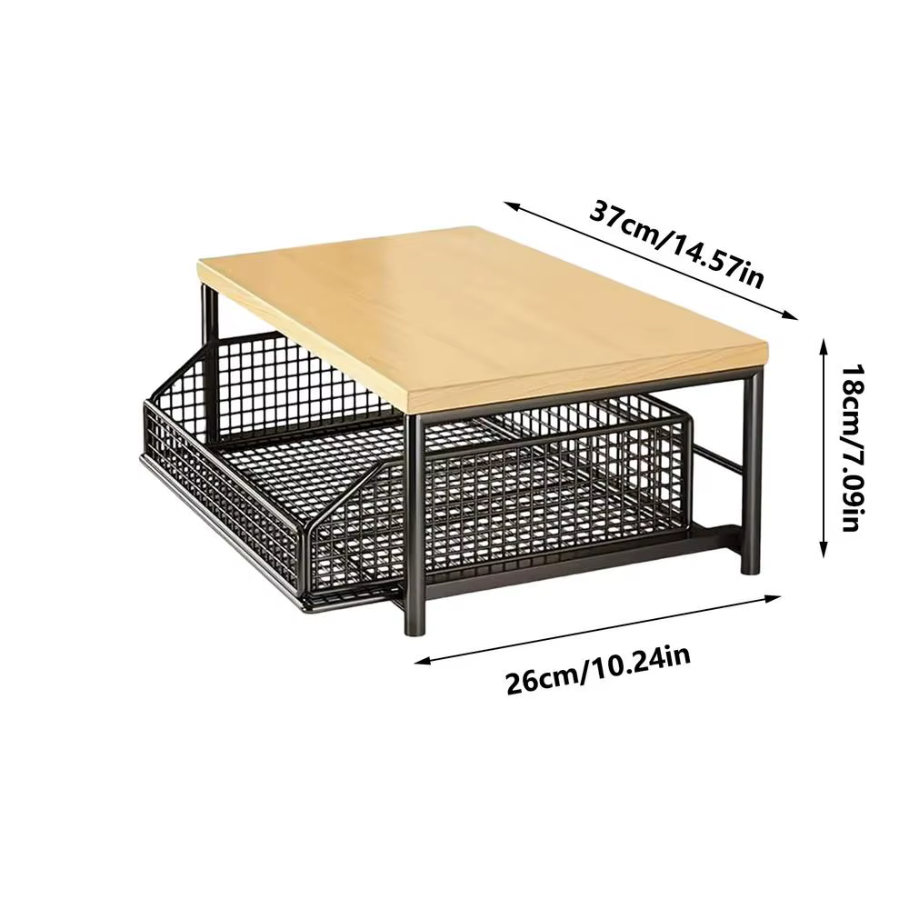 Étagère de cuisine verticale à 2 niveaux, organisateur domestique pour garde-manger, cuisine, salle 