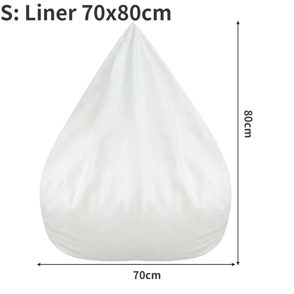 Juste de canapé paresseux sans remplissage, siège de chaise longue en lin, pouf, canapé bouffant, ta
