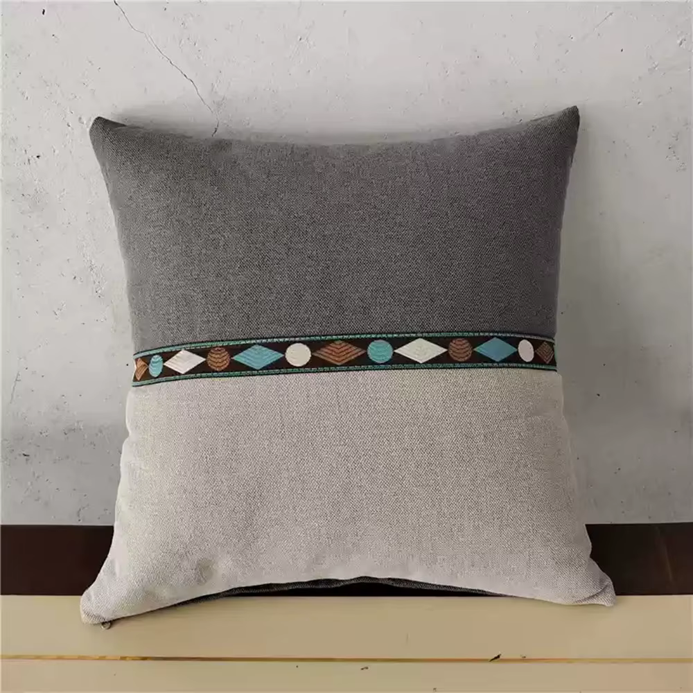 Oreiller de sieste en coton et lin, coussins de canapé de salon, oreiller confortable pour dormir le