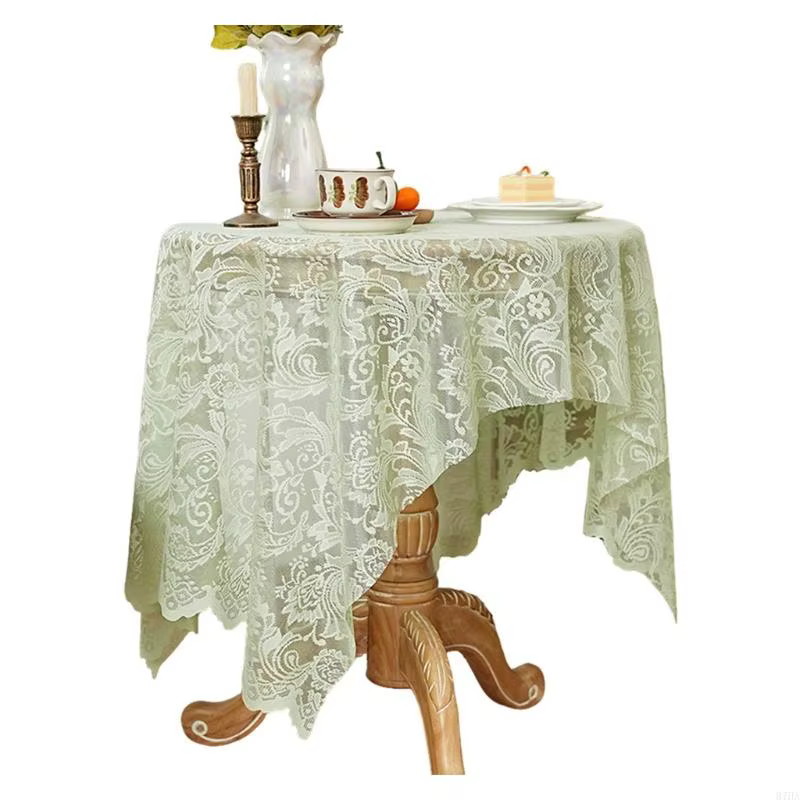 Craquette brodée fleur en dentelle élégante idéale pour décoration du café à maison à domicile 87h