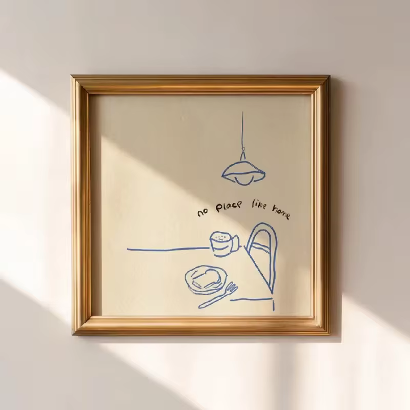 Impression sur toile d'art mural sur le thème de la cuisine minimaliste, pour la maison moderne, déc