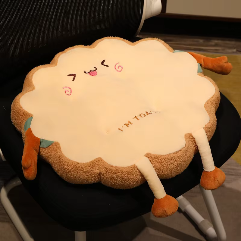 Coussin de Simulation de pain grillé en mousse à mémoire de forme, oreiller alimentaire en tranches 