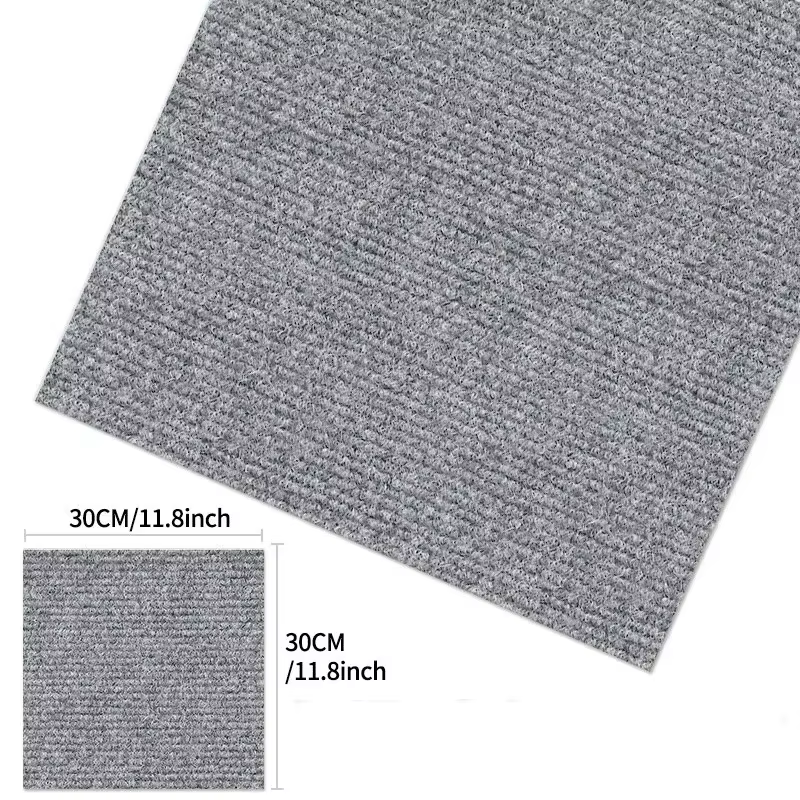 Carreaux Carrés Auto-Adhésifs de 30x30cm, Carpettes Carrées à Peler et Coller, Polymères pour Sol de