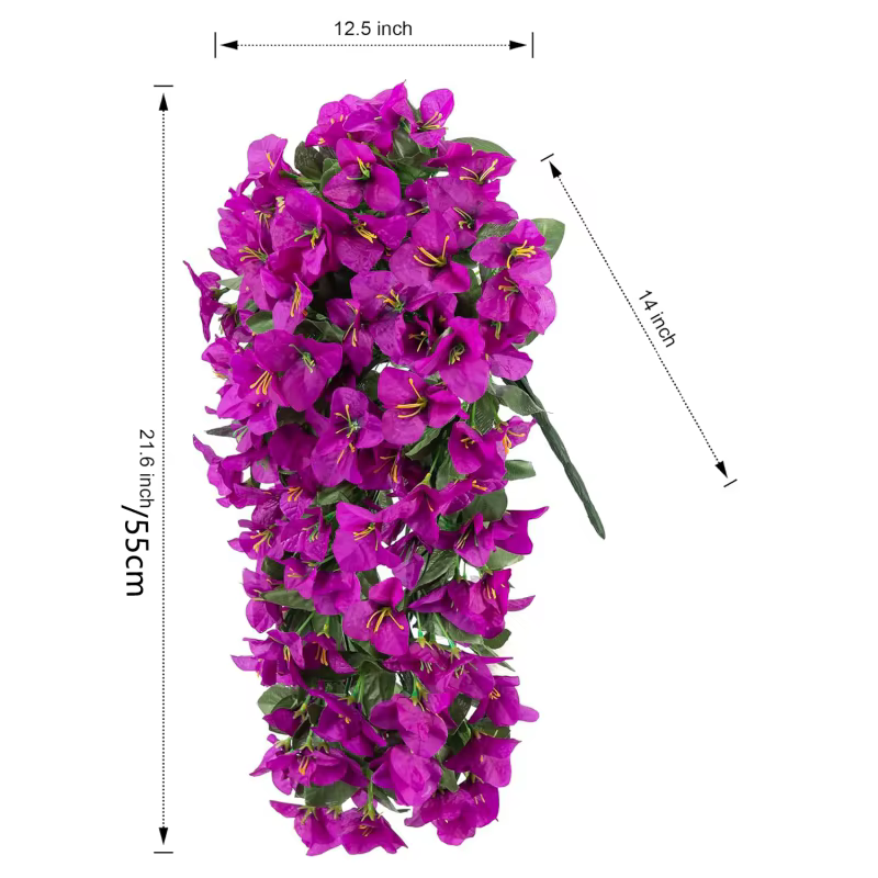 Guirlande de fleurs artificielles Bougainvillier pour mariage, décoration de table, festival, extéri