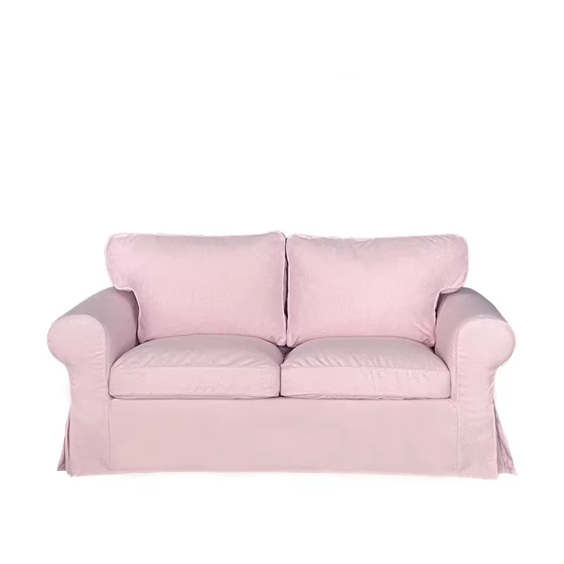 EKTORP-Juste de canapé double en lin K personnalisée, housse de canapé en velours, coton et lin, tis
