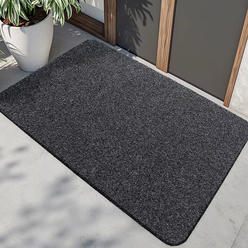 Tapis de porte en PVC antidérapant, imperméable, robuste, pour l'intérieur et l'extérieur, séchage r