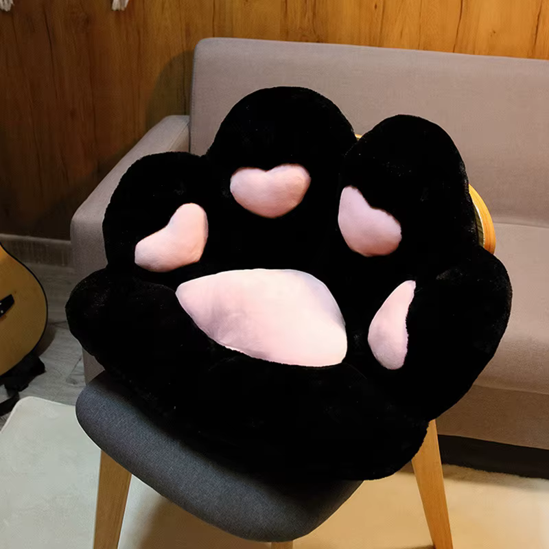 Coussin de Chaise Kawaii avec Pattes de Chat, Coussin de Siège Confortable, Canapé Paresseux, Oreill