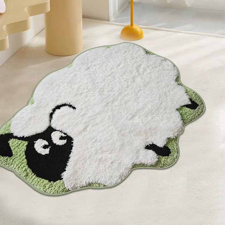 Tapis de guérison mignon pour animaux de compagnie, mouton 5D pour enfants, salon, Imitation cachemi