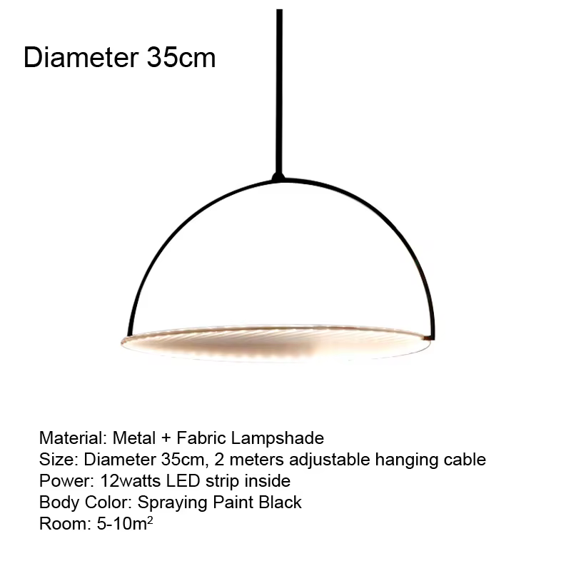 Lampe LED Suspendue au Design Nordique Moderne Minimaliste, Luminaire Décoratif d'Nik, Idéal pour un
