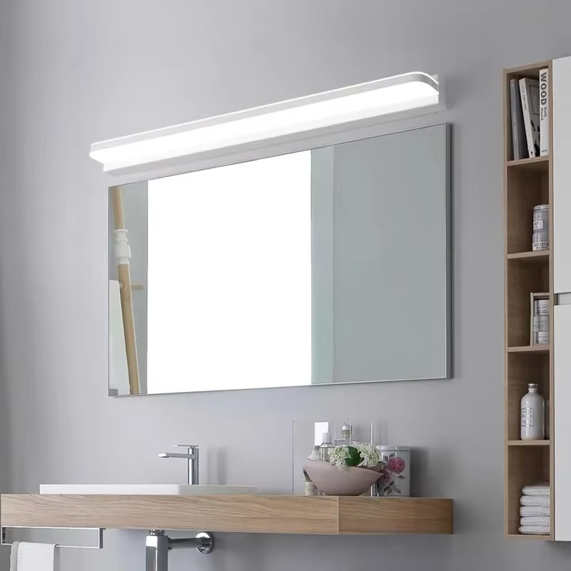 Lampe LED pour miroir, lampe de salle de bain moderne, appliques murales 42/62/72/120cm en acier ino