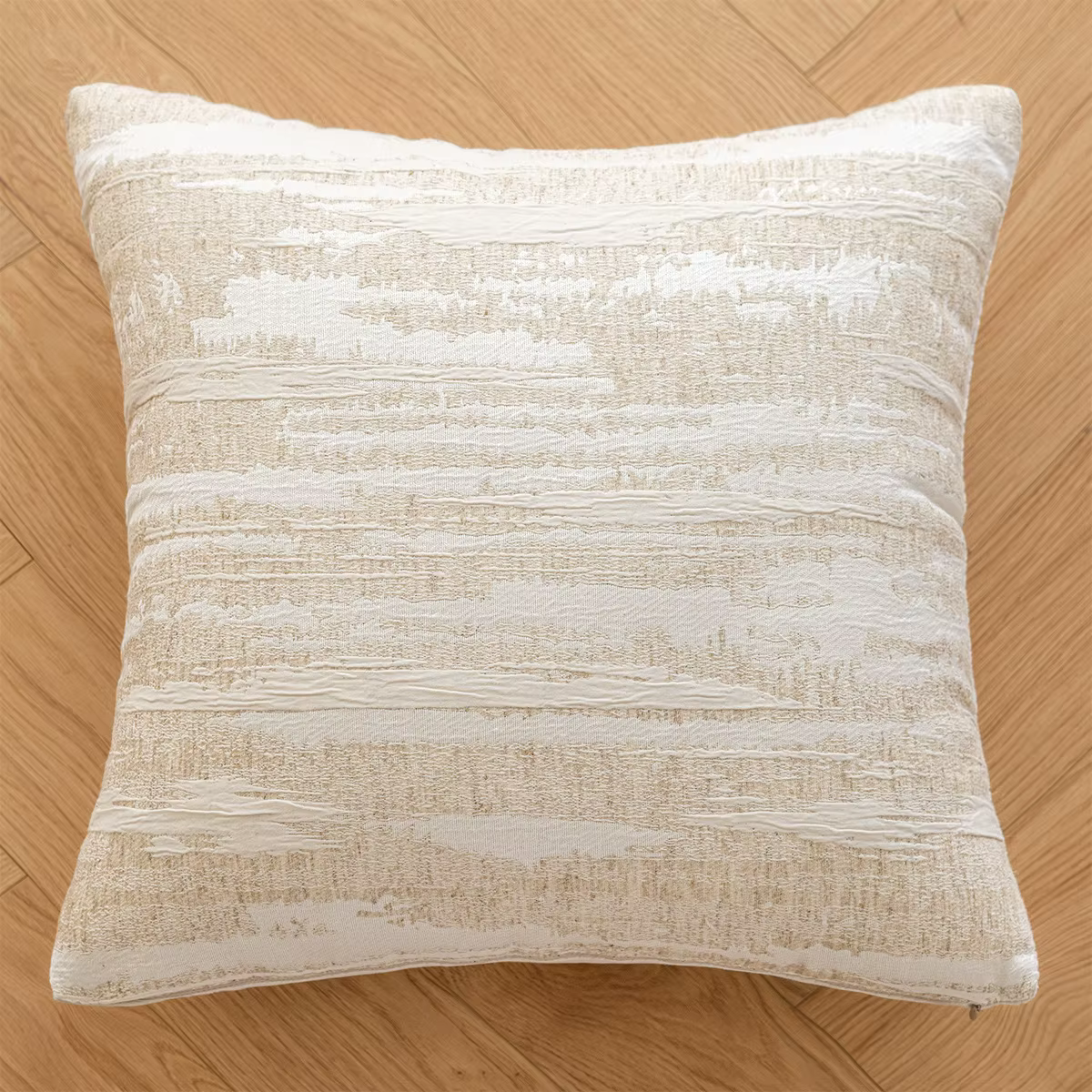 Housse de coussin Jacquard géométrique marron kaki français 45x45, housses d'oreiller de luxe modern