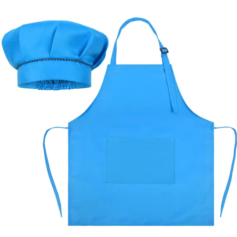 Costume de Chef pour enfants, ensemble chapeau et tablier de cuisine en forme de champignon, bavoir 