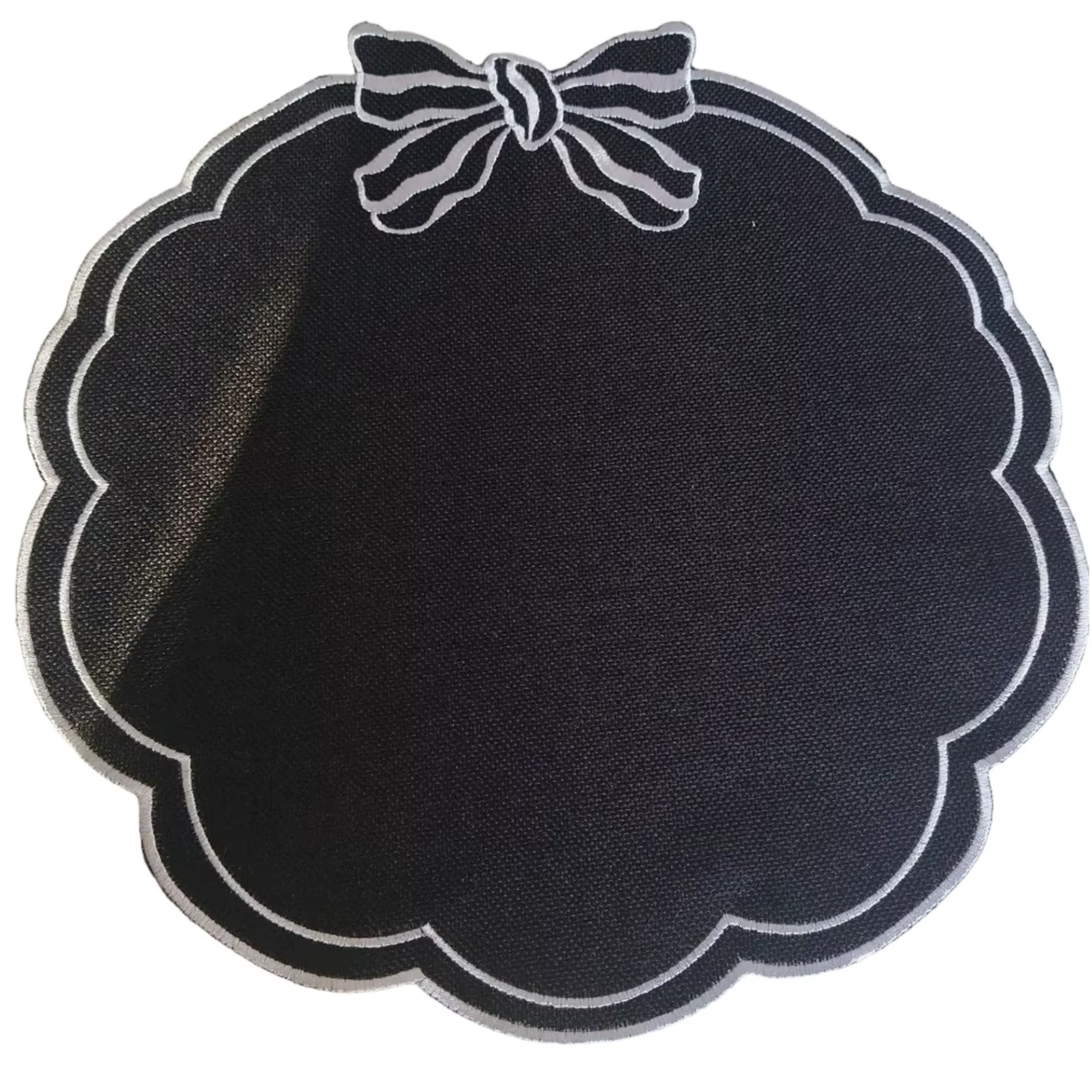 Sets de table brodés en lin résistants à la chaleur pour la maison, les restaurants, les fêtes et pl