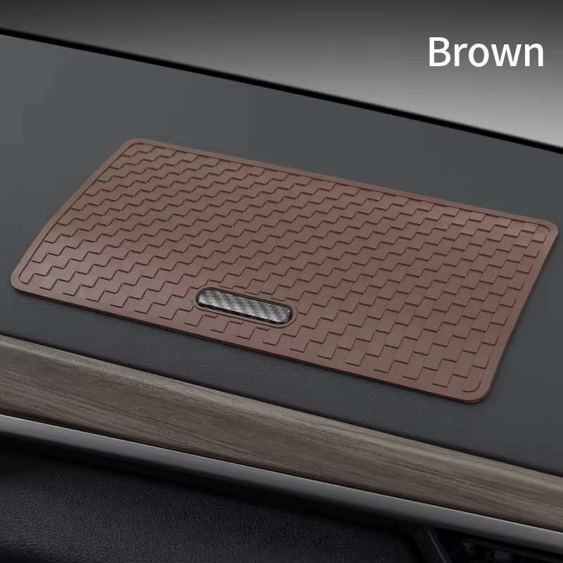 Tapis antidérapant pour voiture très vendu, tapis de rangement en silicone pour console centrale de 