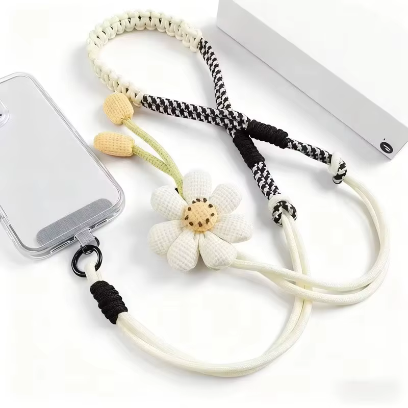 Dessin animé créatif téléphone portable lanière universelle bandoulière longue corde lanière corde d