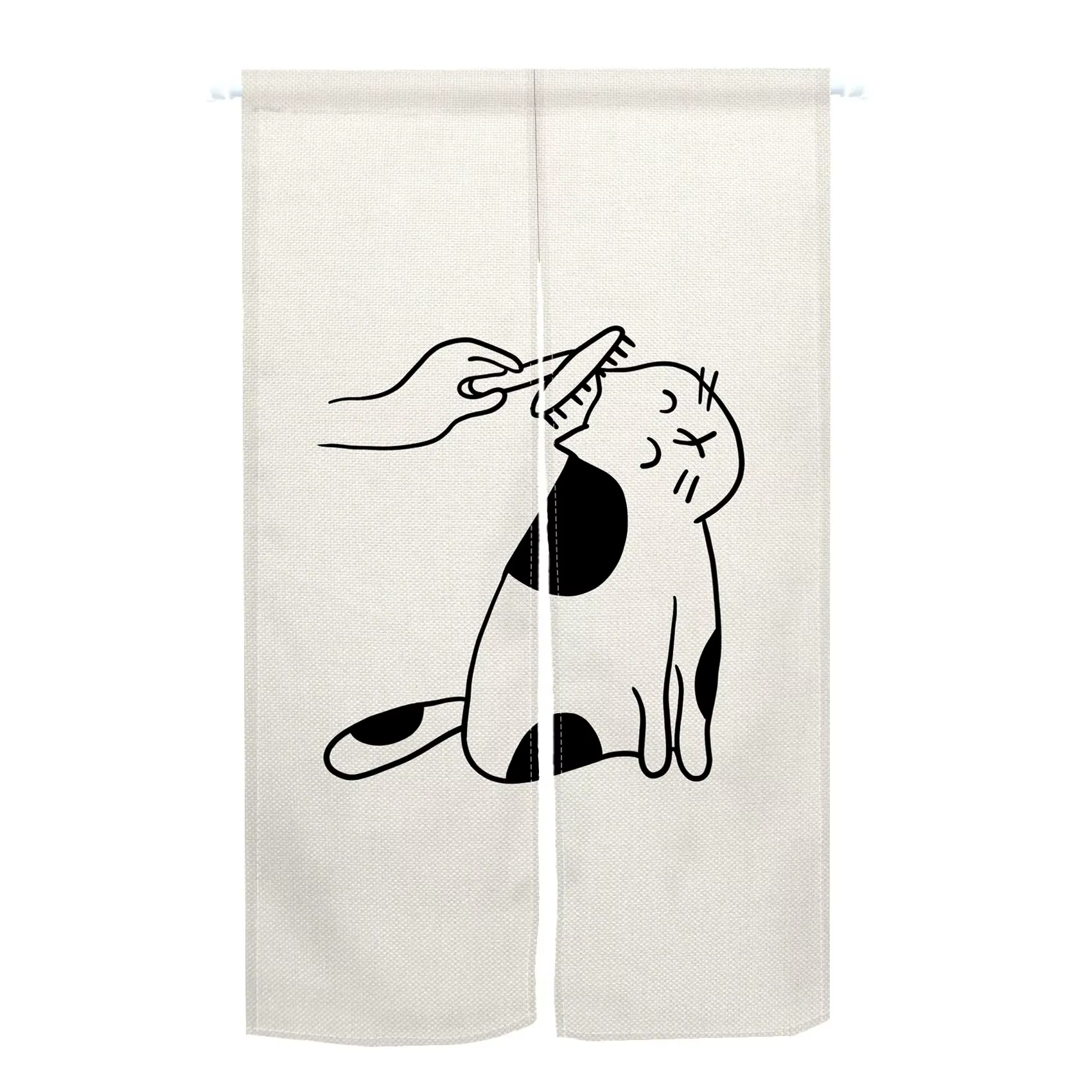 Les rideaux de porte de style japonais VIKAMA et les cloisons à motif de chat de dessin animé convie