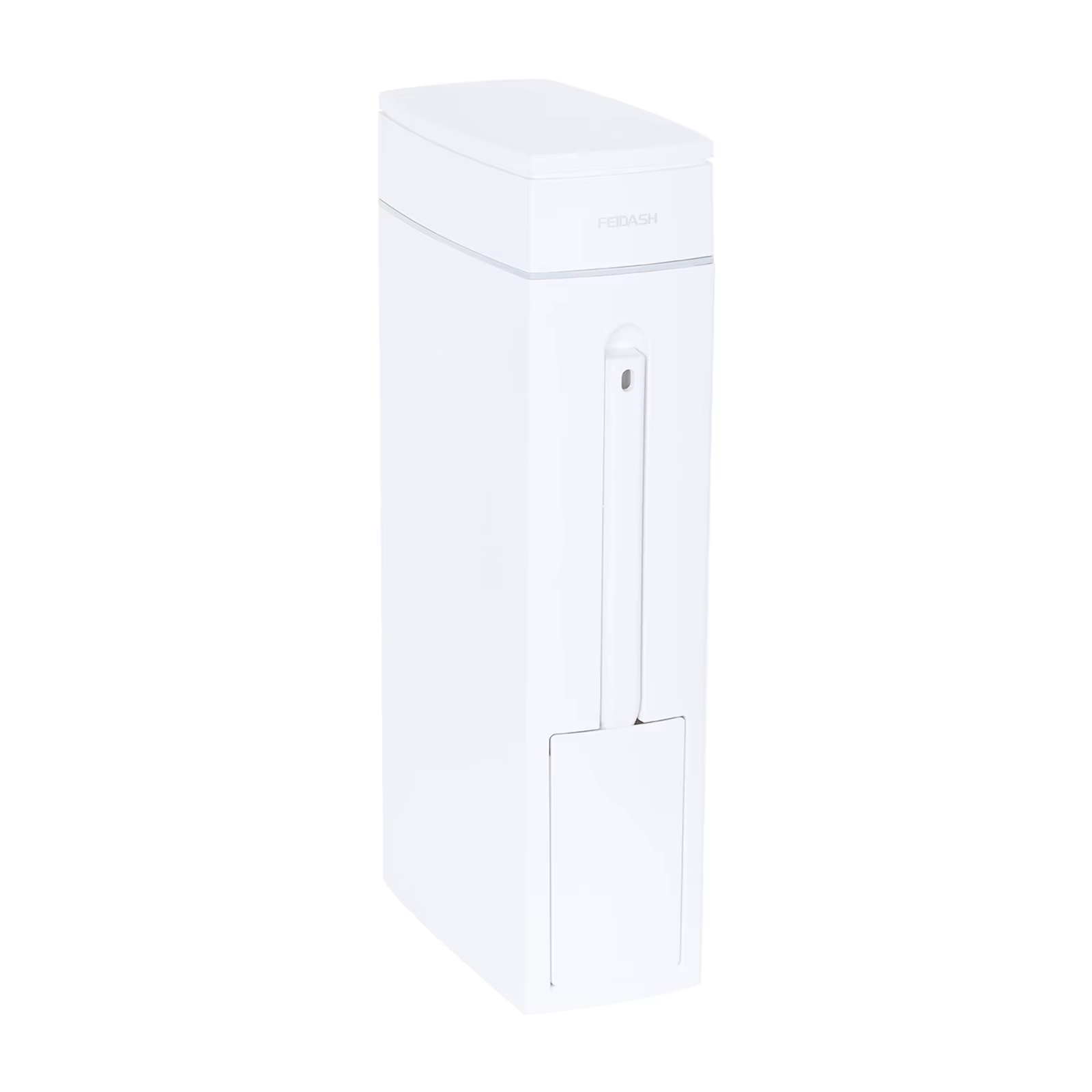 Poubelle en plastique avec brosse de nettoyage et couvercle, poubelle de salle de bain, poubelle pou