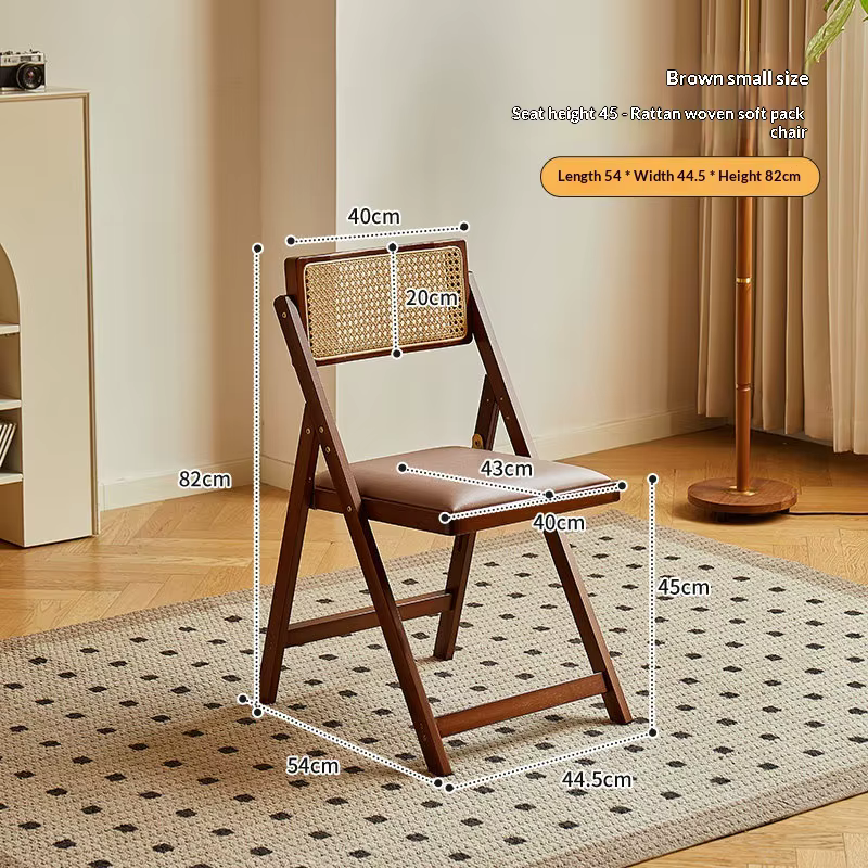 Tabouret de Bar pliable en bois, tabouret de comptoir haut, dossier en rotin, moderne et minimaliste