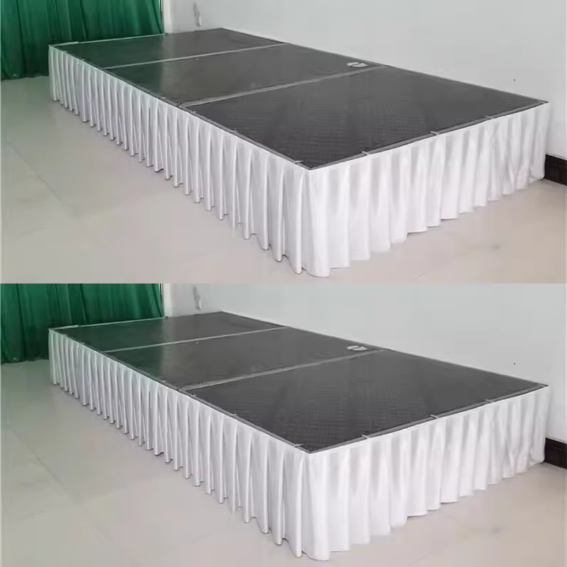 Jupe de Table plissée en Polyester, décoration pour fête de mariage, Banquet, anniversaire, nappe, c