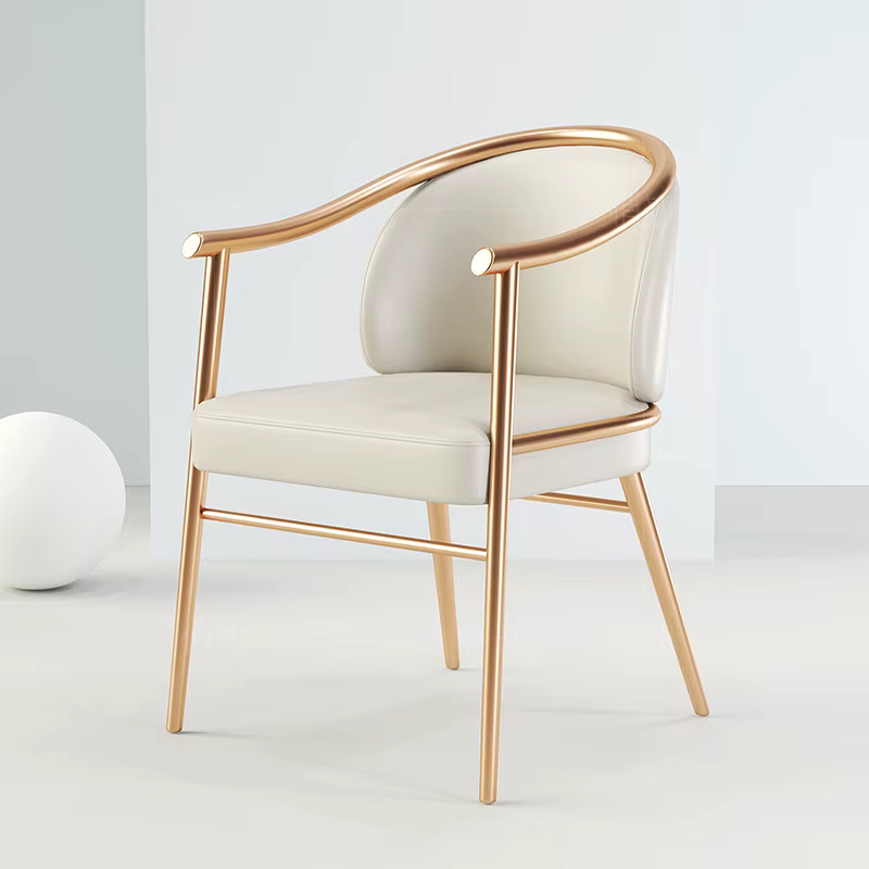 Chaises de salle à manger de luxe design moderne avec pieds dorés, chaises de salle à manger nordiqu